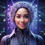 Ilustración de la asistente de IA «Dora Developer» en IONOS GPT