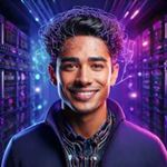 Ilustración del asistente de IA «Simon Startup» en IONOS GPT