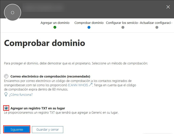 Autentificar un dominio mediante un registro TXT para Microsoft 365 - IONOS  Ayuda