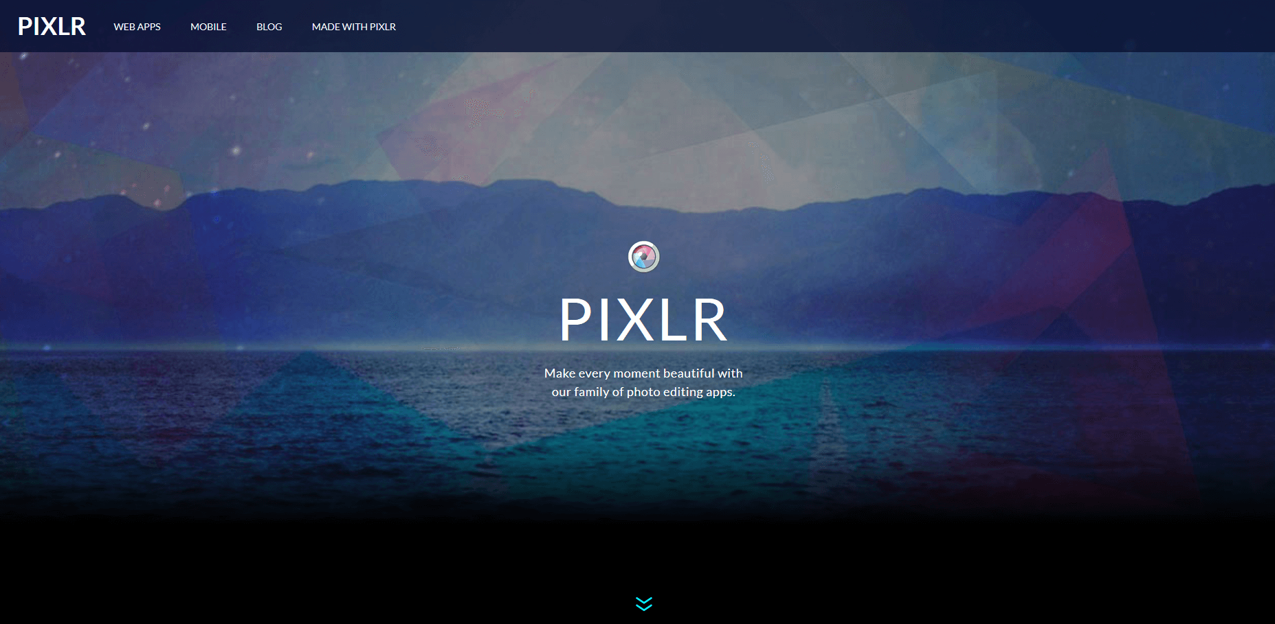 Página principal de Pixlr
