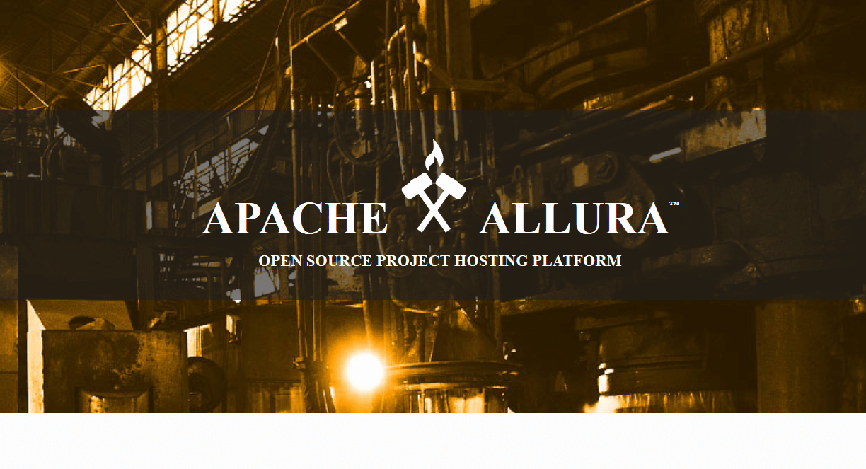 Página de inicio de Apache Allura