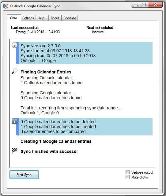Outlook Google Calendar Sync: sincronización de calendario