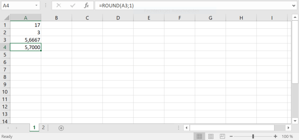 Excel: función REDONDEAR