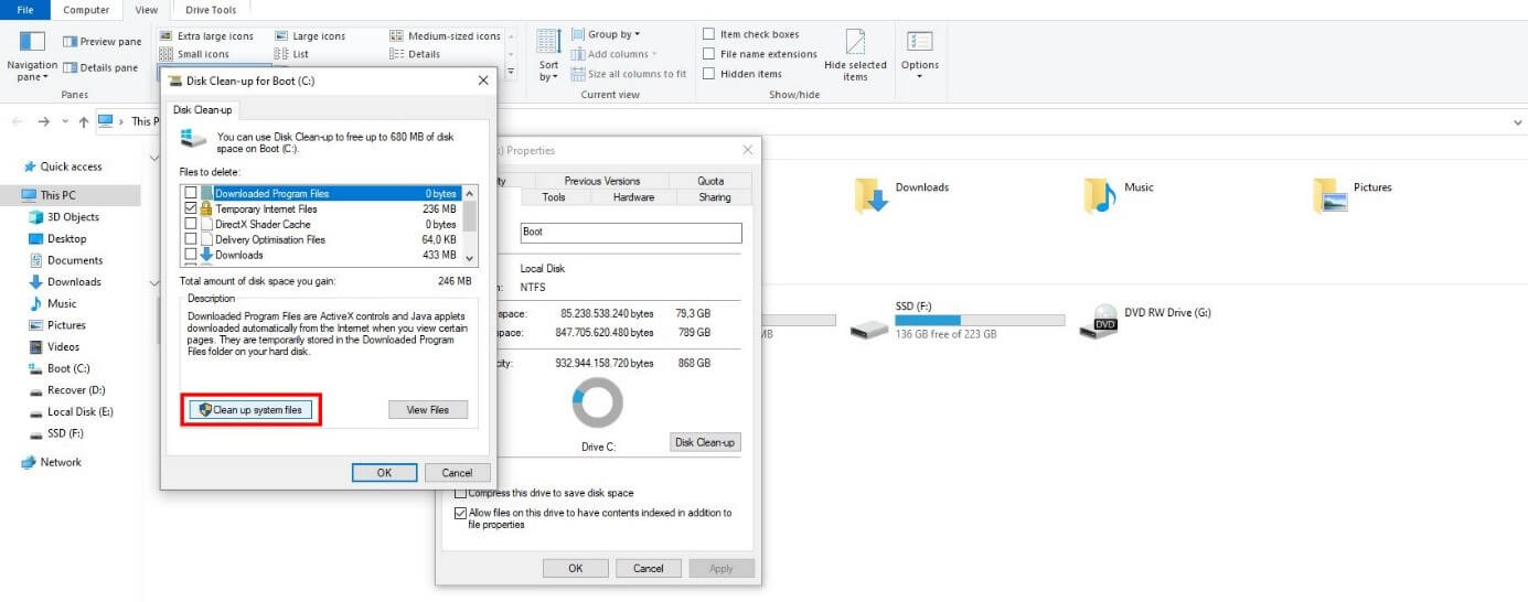 Limpieza de disco de Windows: selección de archivos a eliminar Limpieza de disco de Windows: selección de archivos a eliminar