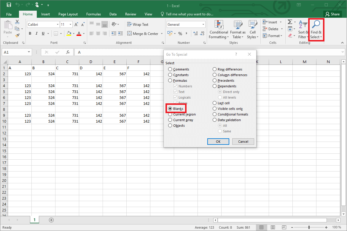 Eliminar filas vacías Excel rápida y fácilmente - IONOS