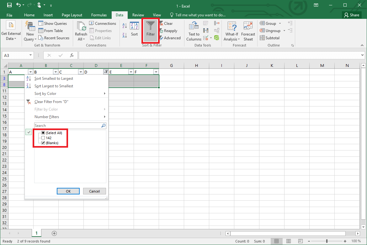 Eliminar filas vacías Excel rápida y fácilmente - IONOS