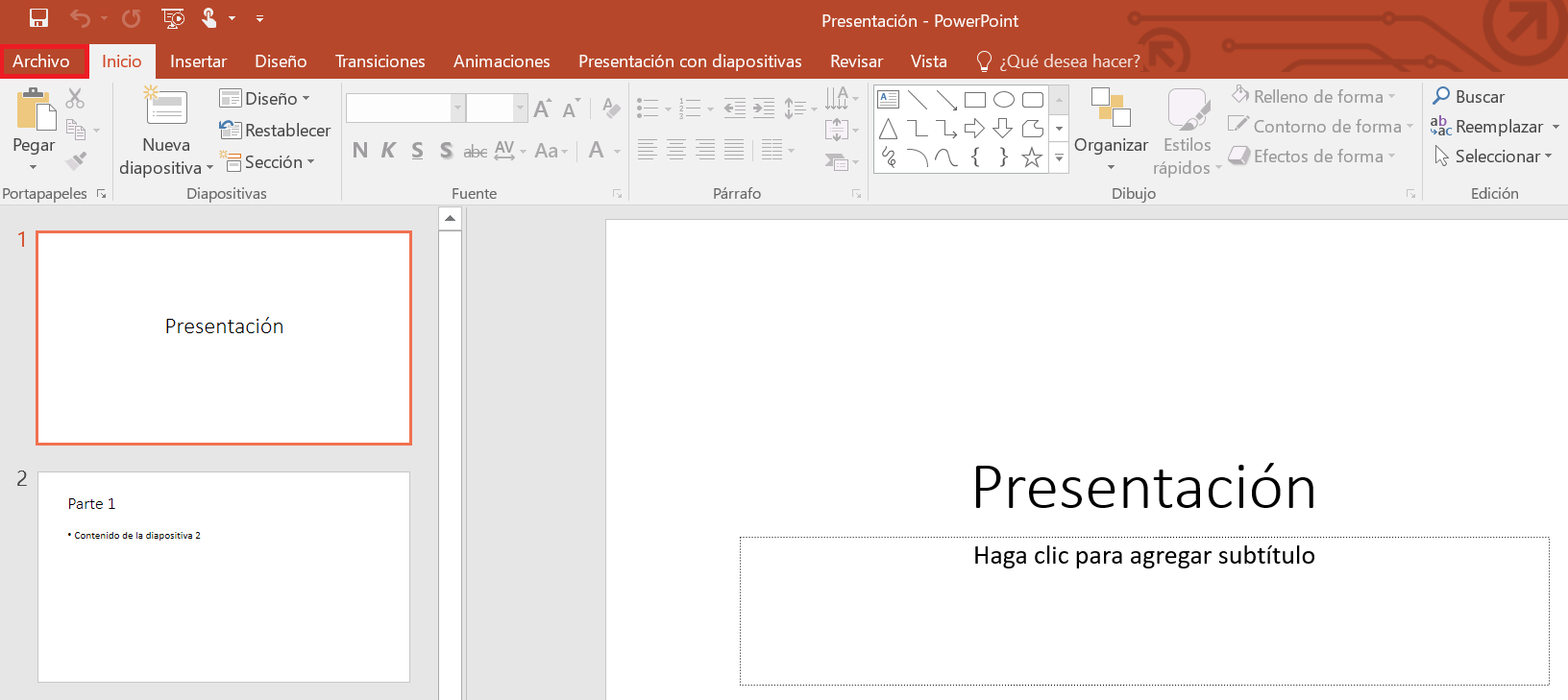 Guardar PowerPoint en PDF: primer paso