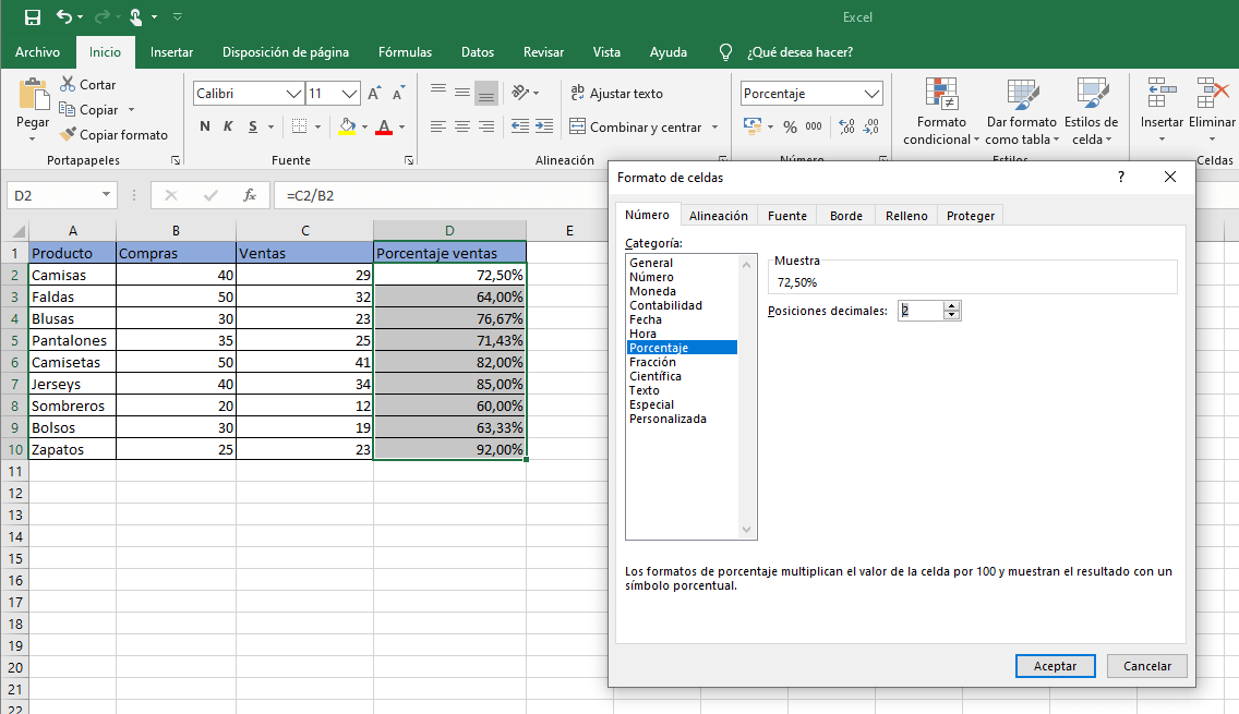 Doméstico excepto por volumen Calcular porcentajes en Excel: fórmula para calcular porcentajes - IONOS Doméstico excepto por volumen Calcular porcentajes en Excel: fórmula para calcular porcentajes - IONOS