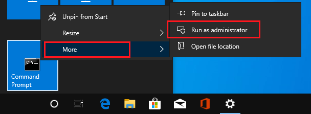 Windows 10: ejecutar el símbolo del sistema como administrador