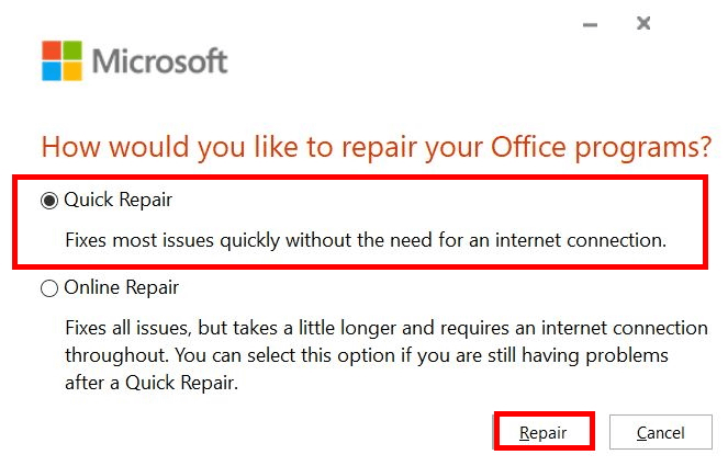 Microsoft Word no abre: reparar programas de Office