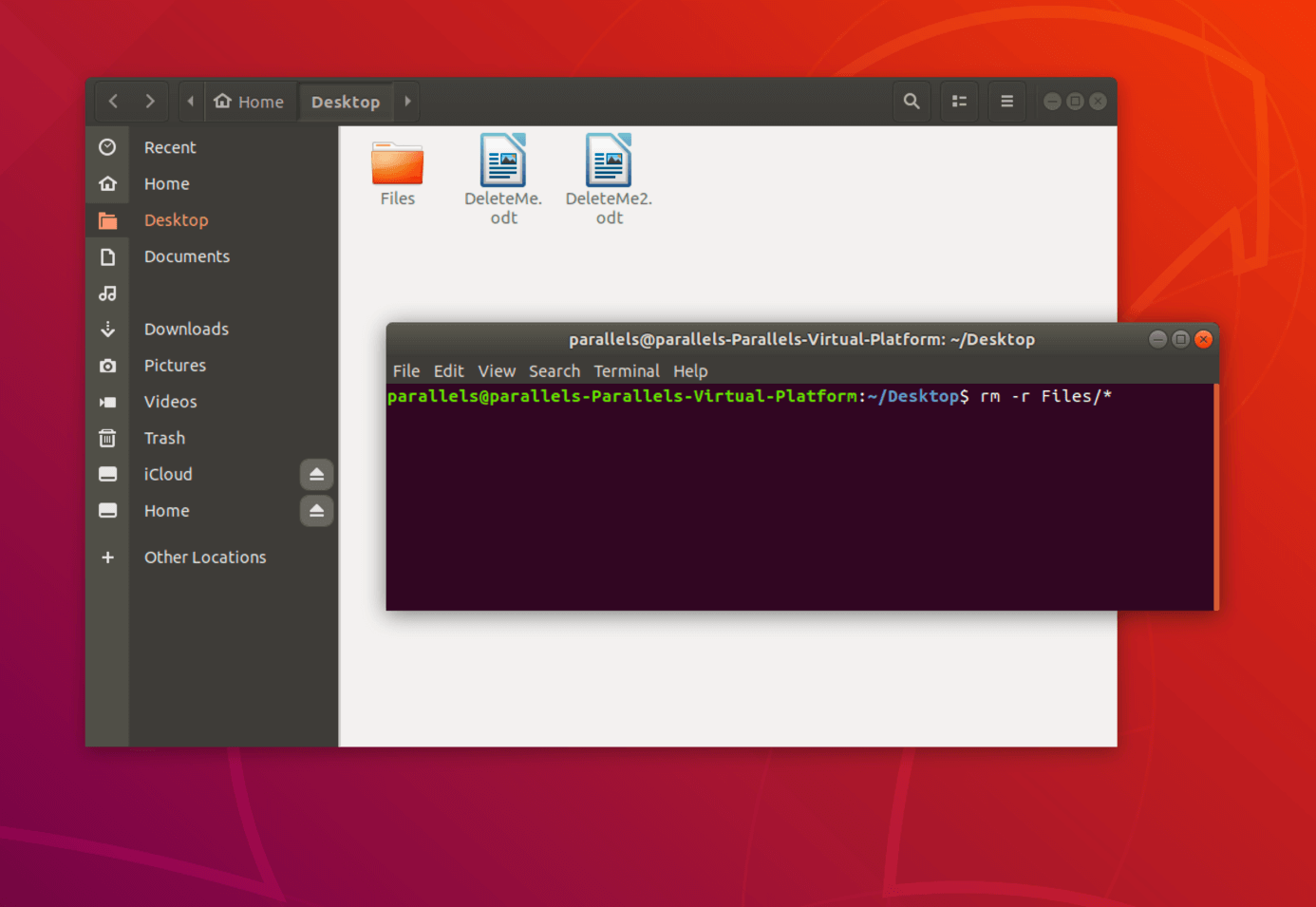  Elimina archivos y subcarpetas de una carpeta determinada a través de la terminal de Linux