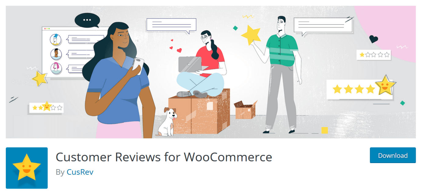 Customer Reviews for WooCommerce es un sistema de reseñas muy práctico para las tiendas online