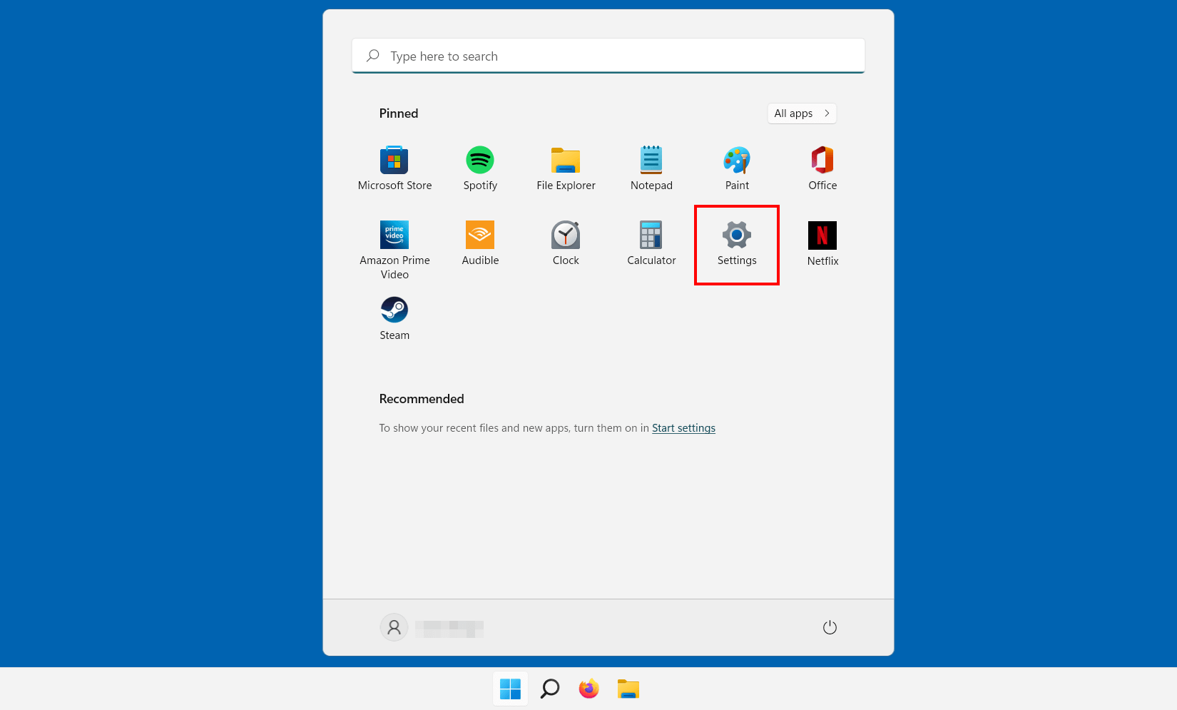 Windows 11: menú de inicio