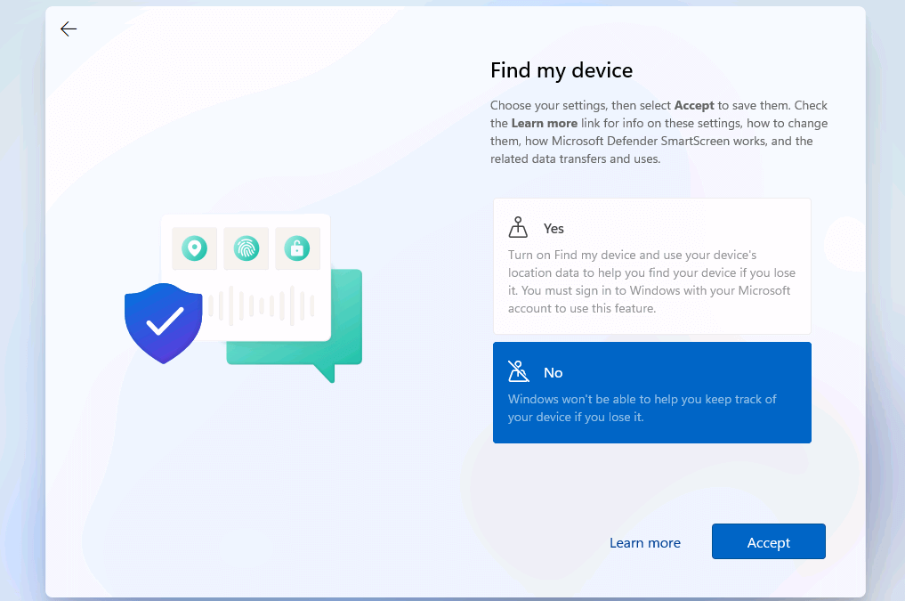 Instalar Windows 11: opción de buscar mi dispositivo