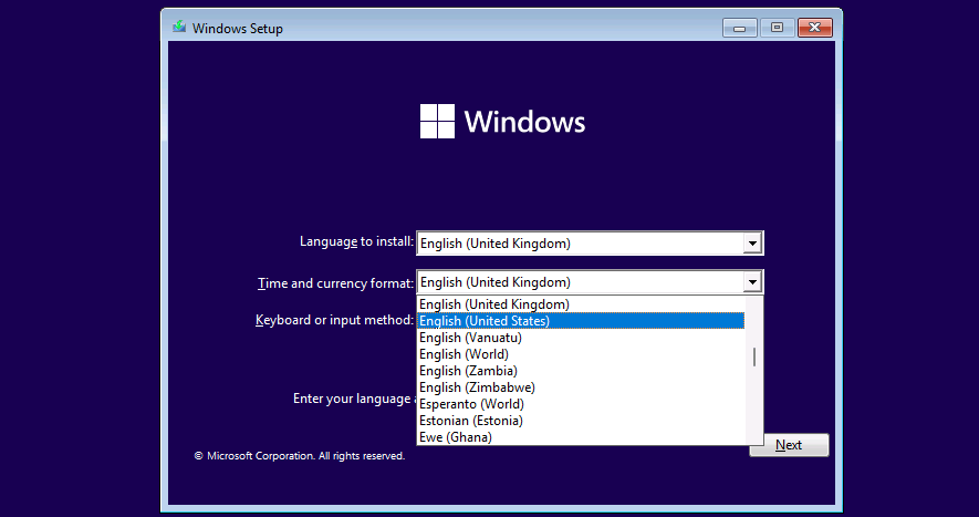 Actualizar a Windows 11: configuración del idioma