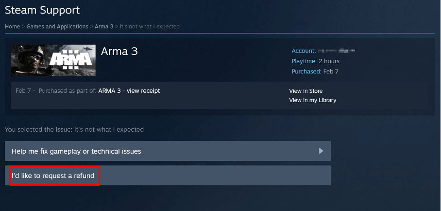 Cómo pedir reembolso de un DLC en Steam?