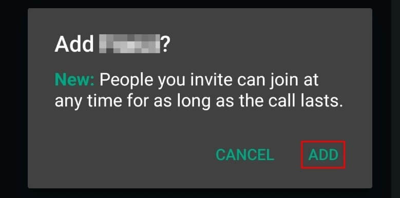 WhatsApp: añadir otro contacto al chat de grupo