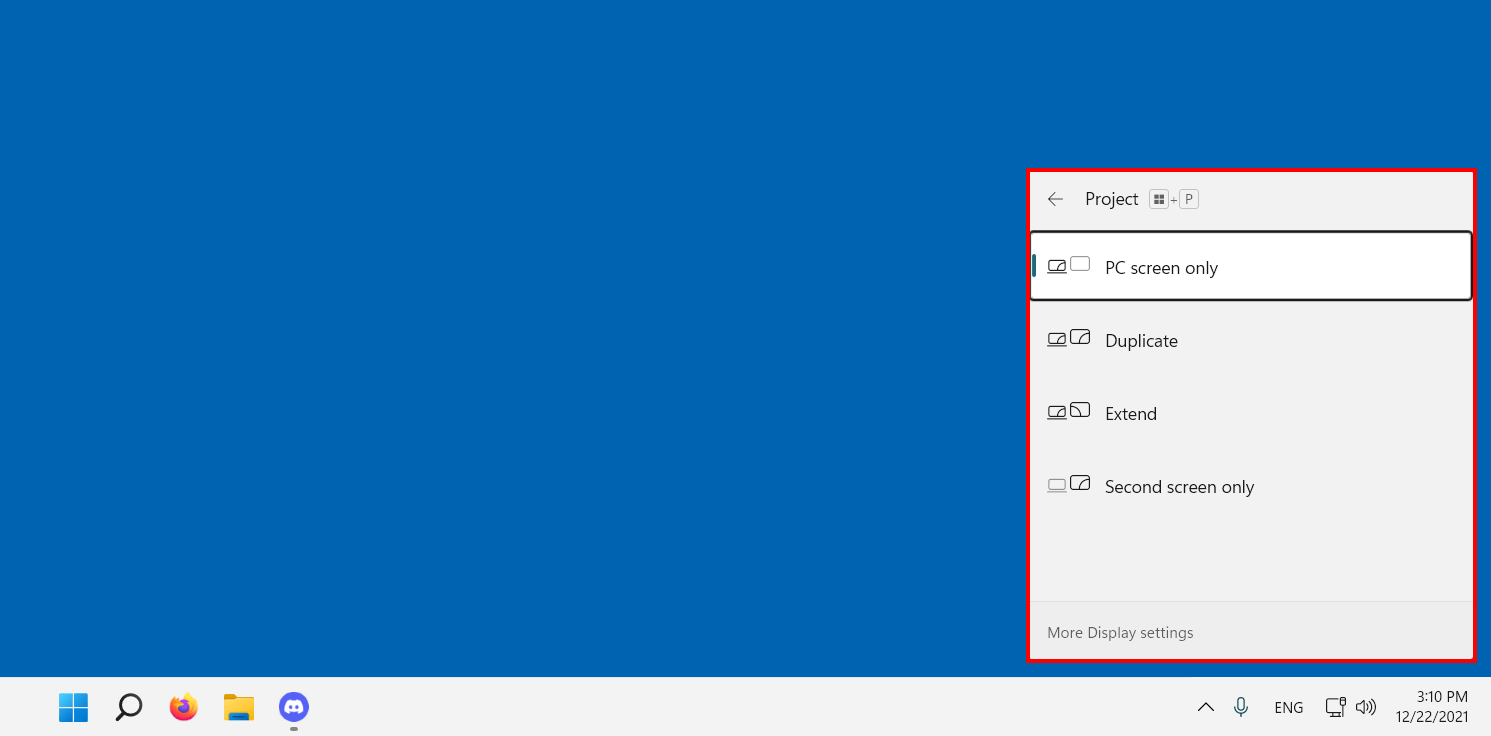 Windows 11: Opciones de pantalla