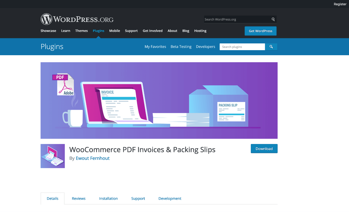 WooCommerce PDF Invoices & Packing Slips en WordPress.org