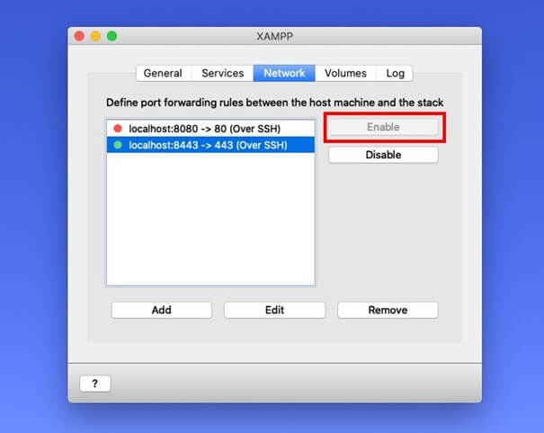 Interfaz de usuario de XAMPP para activar localhost