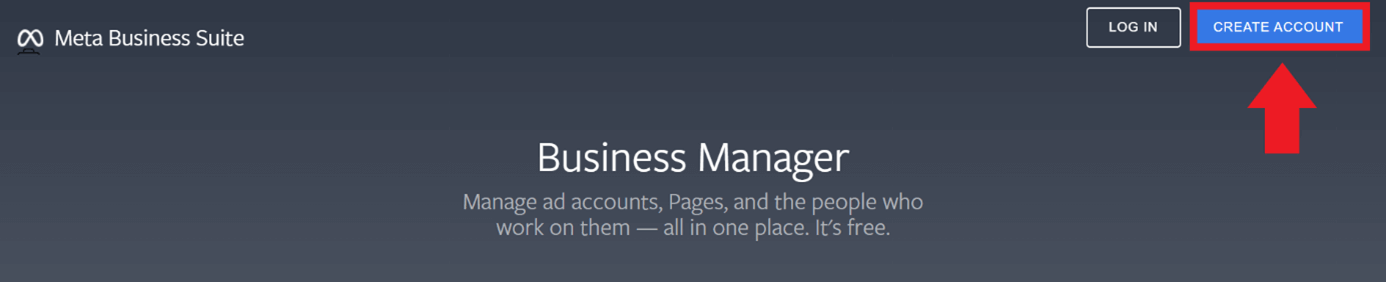 Página web Meta Business Suite