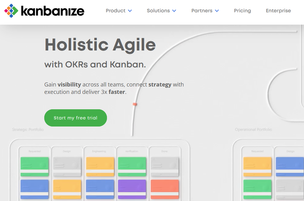 Página web de Kanbanize