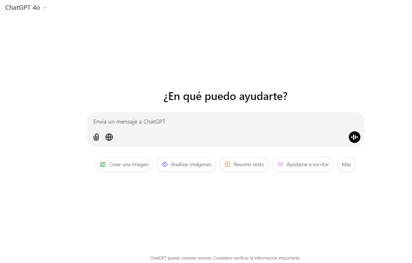 Captura de pantalla de la página web de ChatGPT Imagen: Captura de pantalla de la página web de ChatGPT