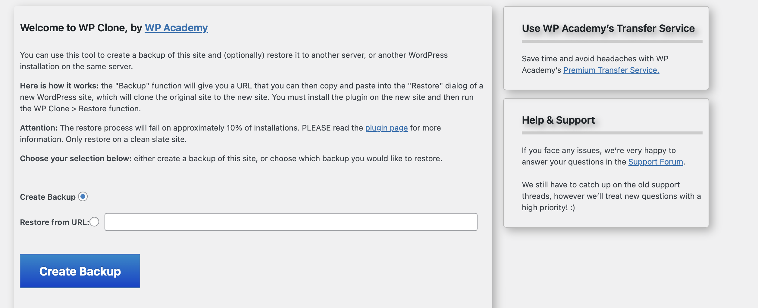 Captura de pantalla de WordPress Clone Imagen: Captura de pantalla de WordPress Clone
