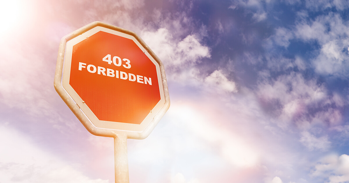 Error 403: todo sobre el código de estado HTTP 403 - Forbidden
