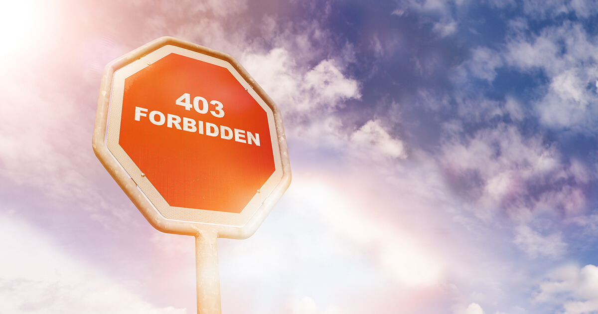 Error 403: todo sobre el código de estado HTTP 403 - Forbidden