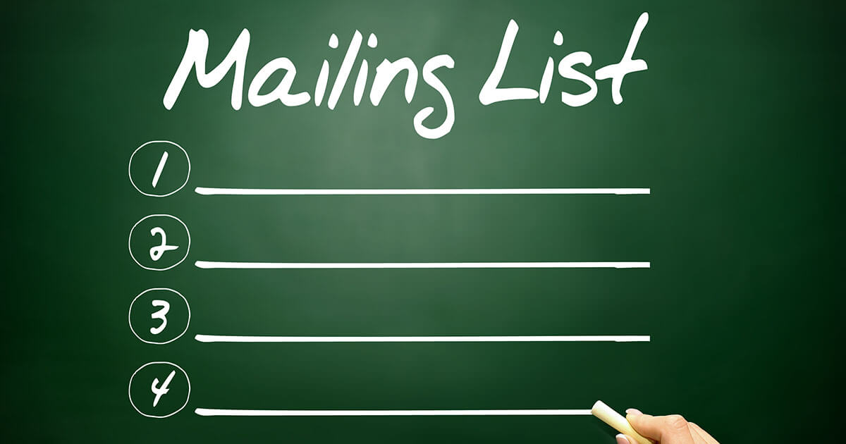 Consejos para facilitar la creación de una lista de correo