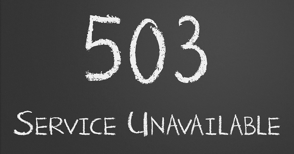 Error 503: ¿qué ocurre cuando una página no está disponible?