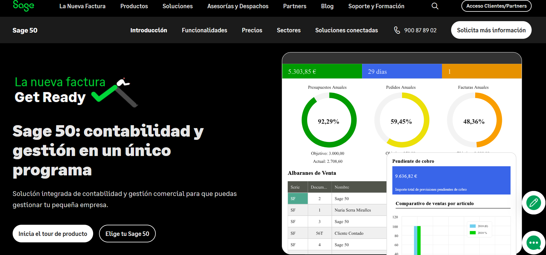 Programa de contabilidad Sage 50cloud Imagen: Programa de contabilidad Sage 50cloud