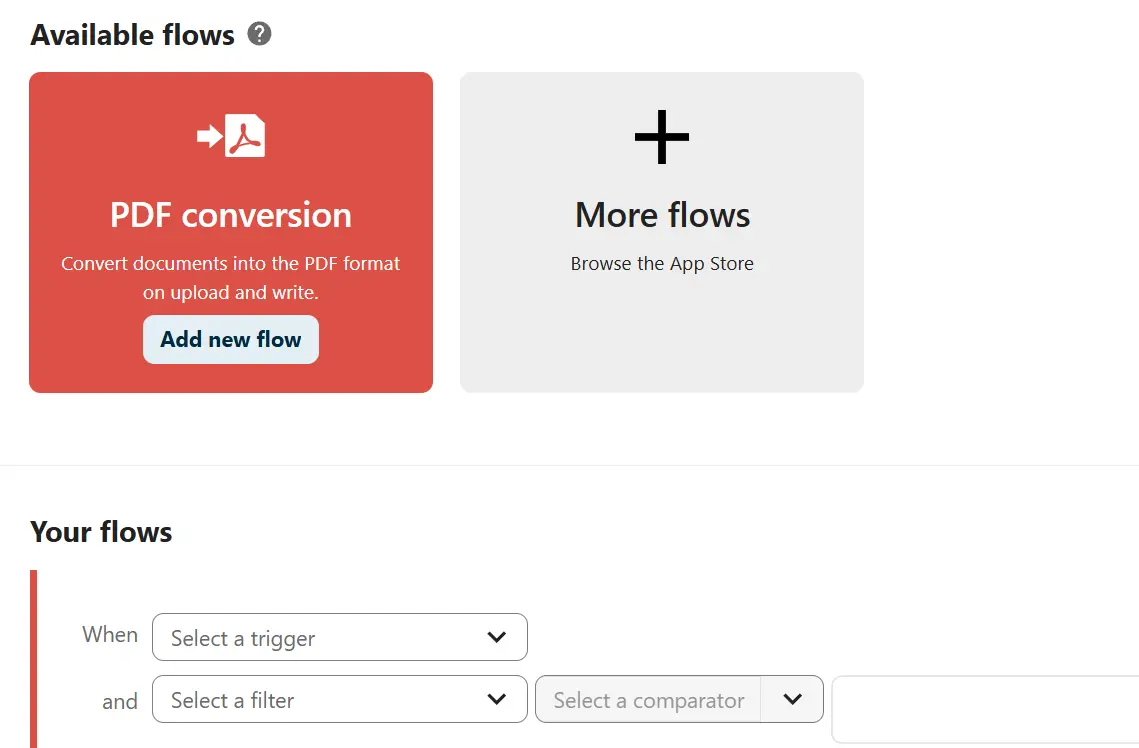 Nextcloud Flow: añadir disparador Imagen: Nextcloud Flow: añadir disparador