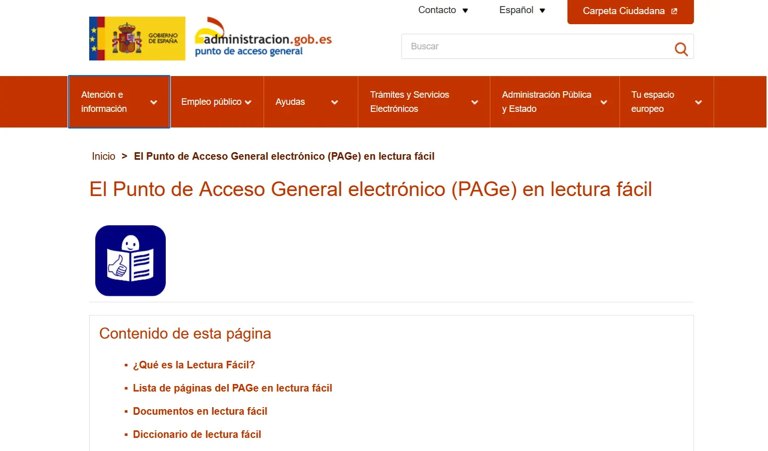 Captura de pantalla de la página web del Gobierno de España Imagen: Captura de pantalla de la página web del Gobierno de España