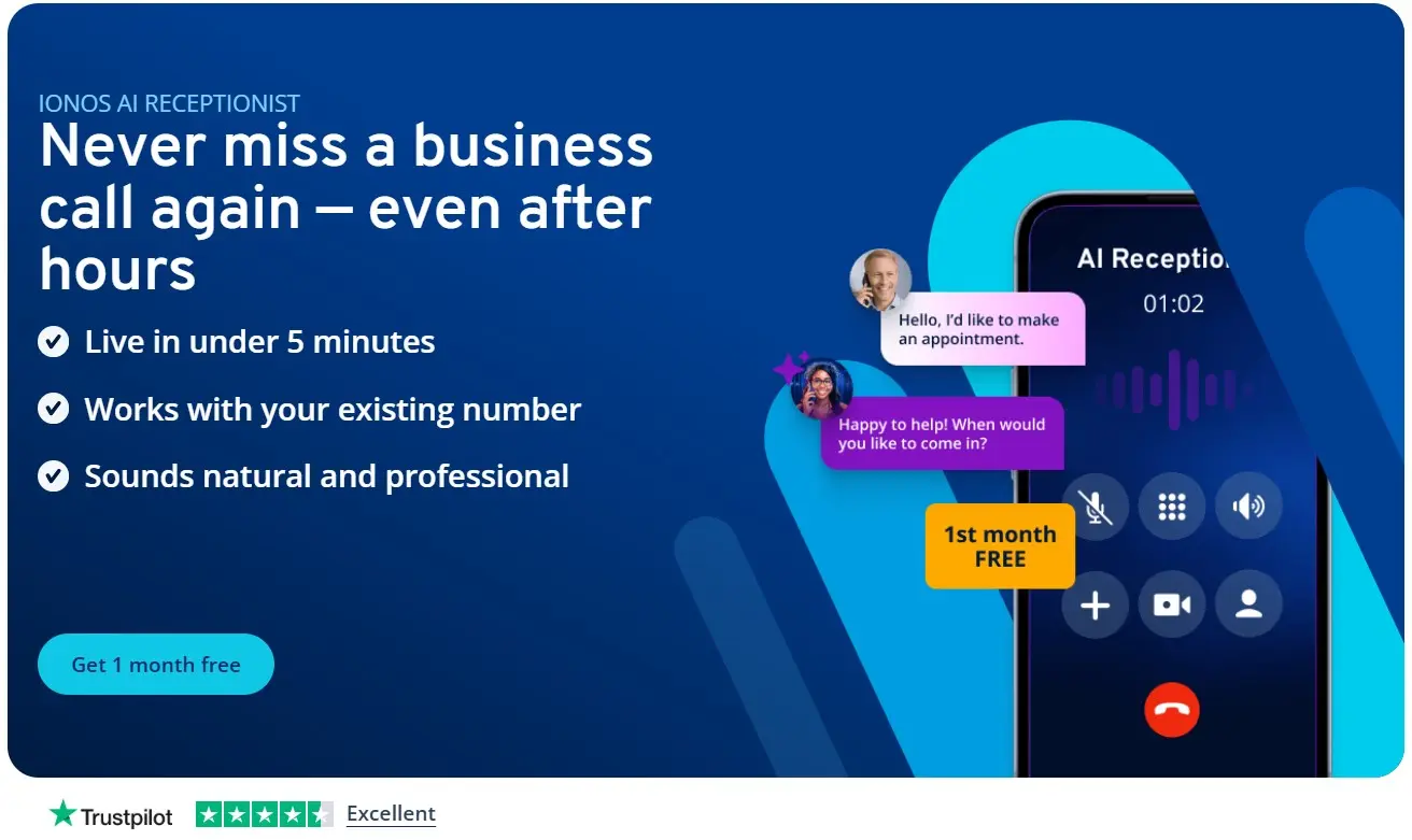 Configuración del asistente telefónico IA de IONOS Imagen: Configuración del asistente telefónico IA de IONOS