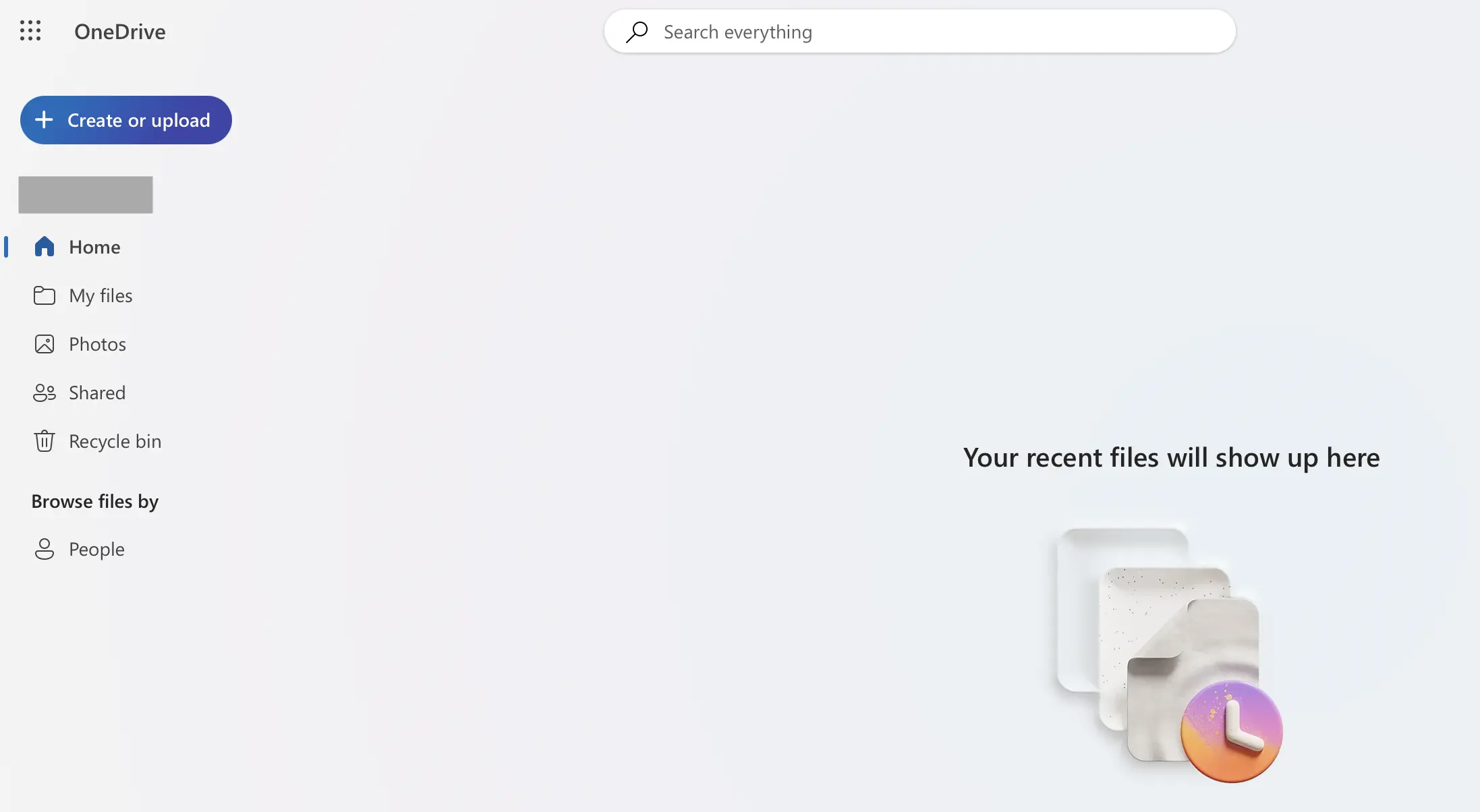 Imagen: Panel de control de OneDrive