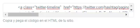 Imagen: Fragmento de código personalizado para tus widgets