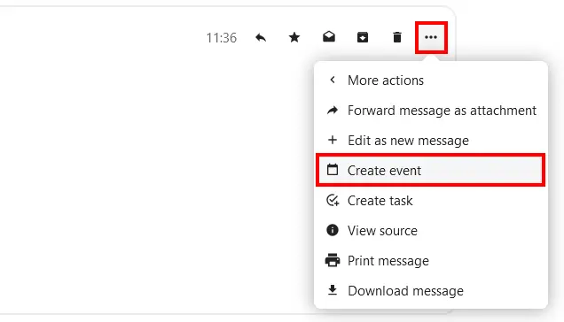 Nextcloud Mail: crear un evento Imagen: Nextcloud Mail: crear un evento
