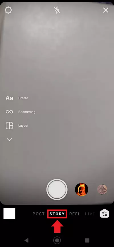 Imagen: Función Historias de Instagram en la aplicación