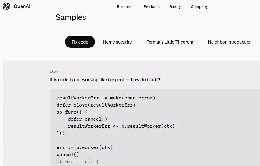 ChatGPT Code Screenshot Imagen: ChatGPT Code Screenshot