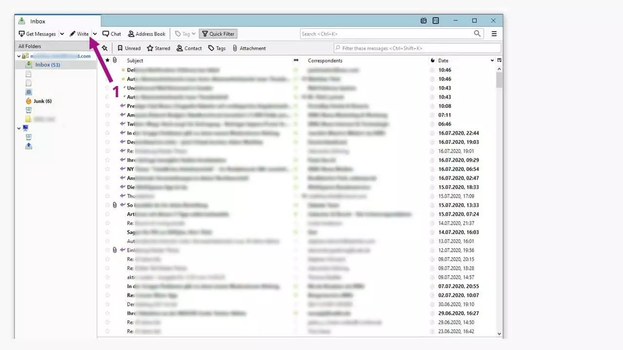 Imagen: Respuesta automática con Thunderbird: redacta tu mensaje.