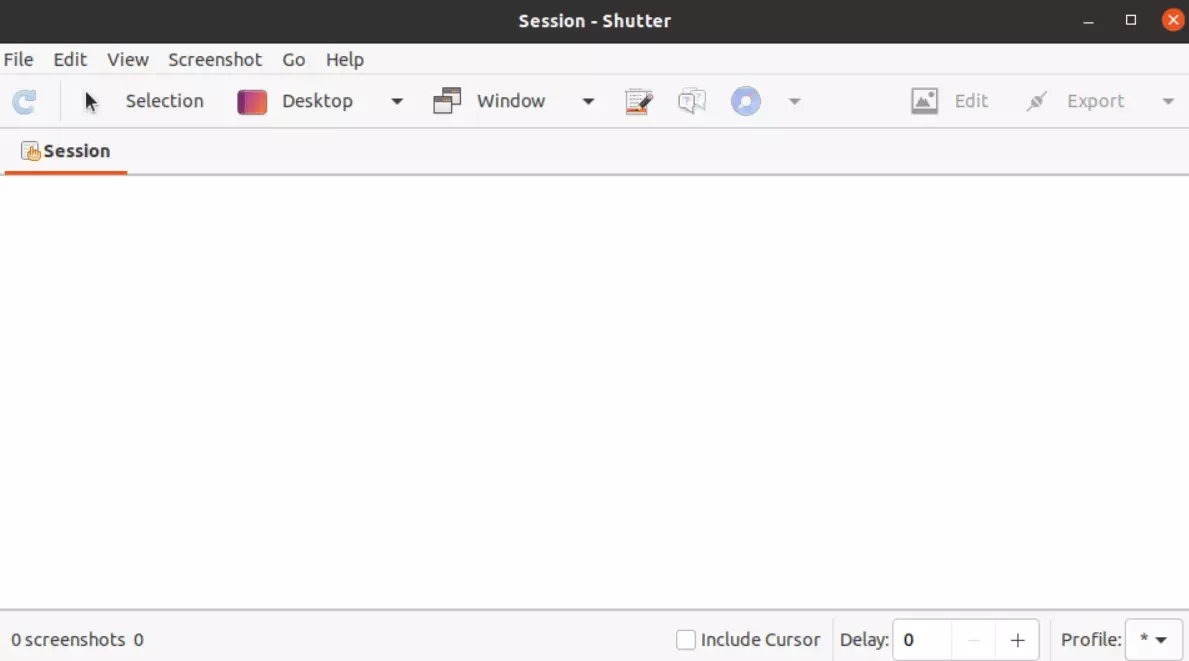 Imagen: Software de capturas Shutter