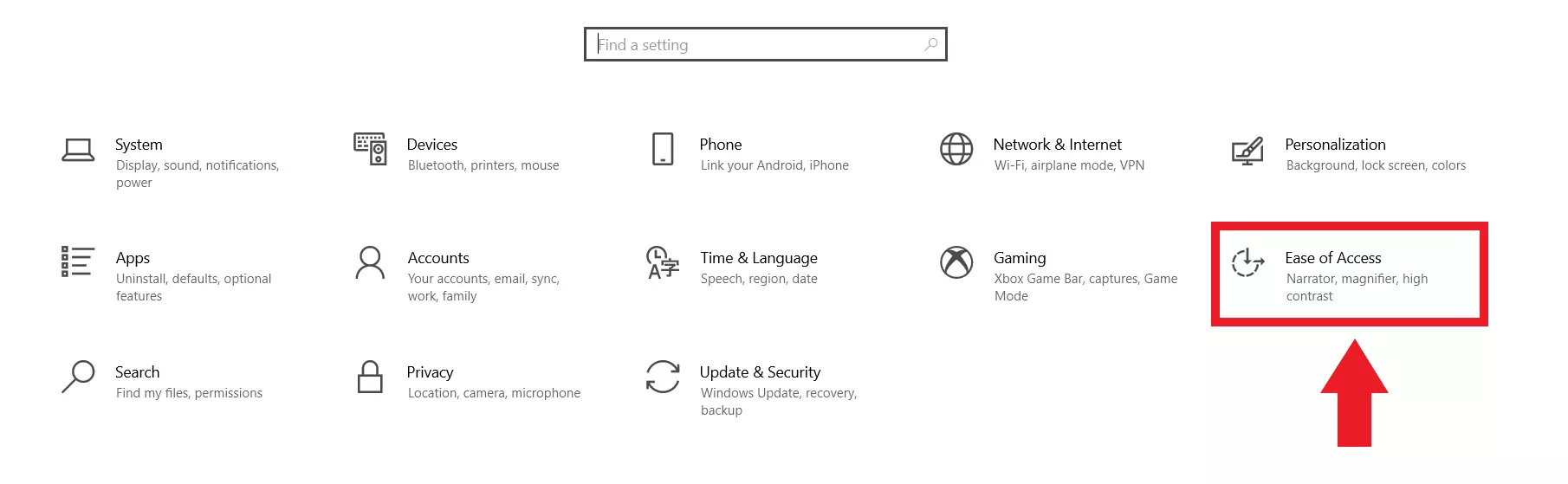 En el menú de configuración, haz clic en la opción “Accesibilidad”