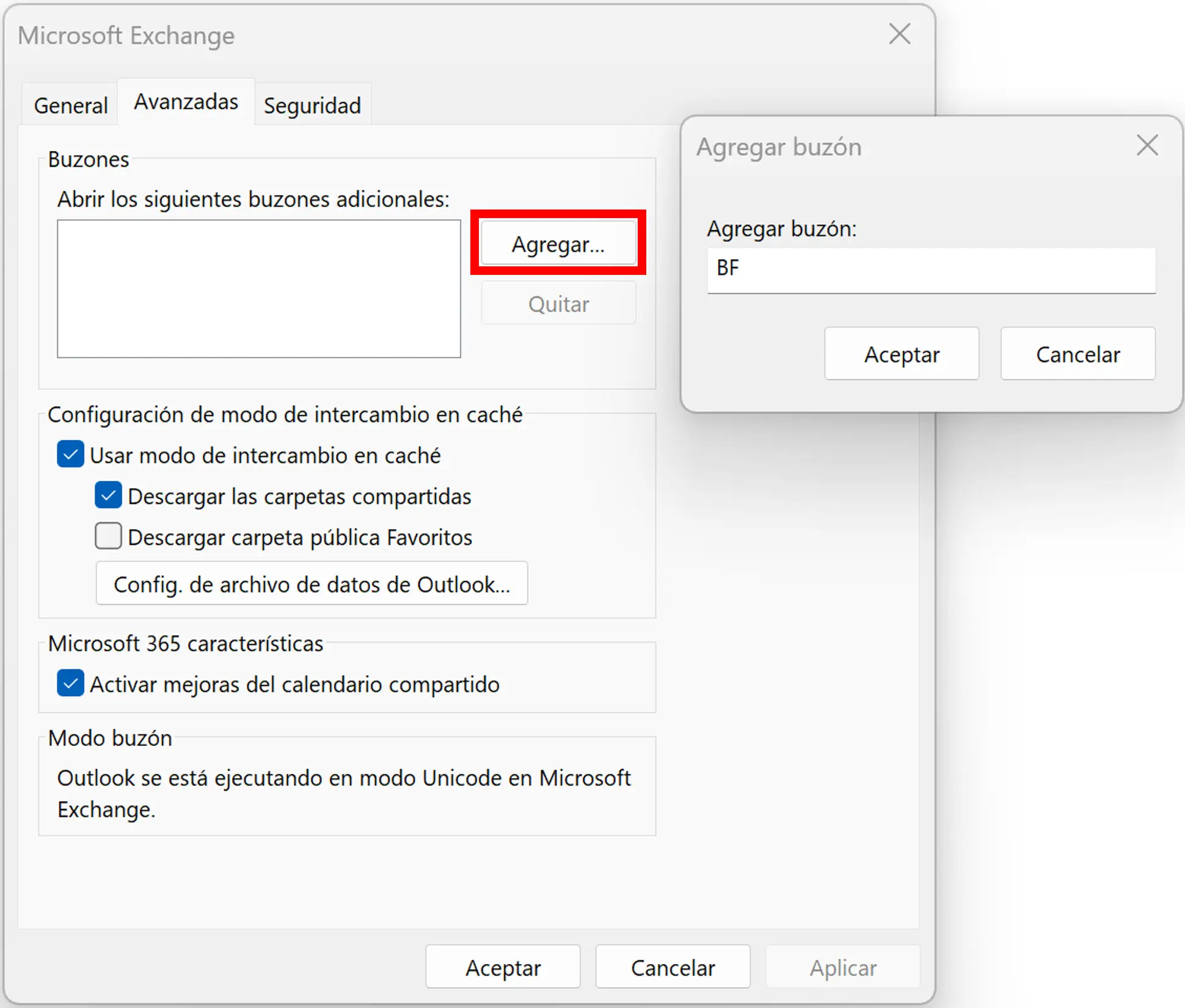 Configuración de Microsoft Exchange en Outlook Imagen: Configuración de Microsoft Exchange en Outlook