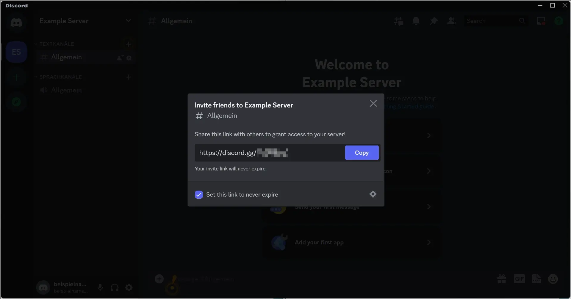 Crea un enlace de invitación para un servidor de Discord Imagen: Crea un enlace de invitación para un servidor de Discord