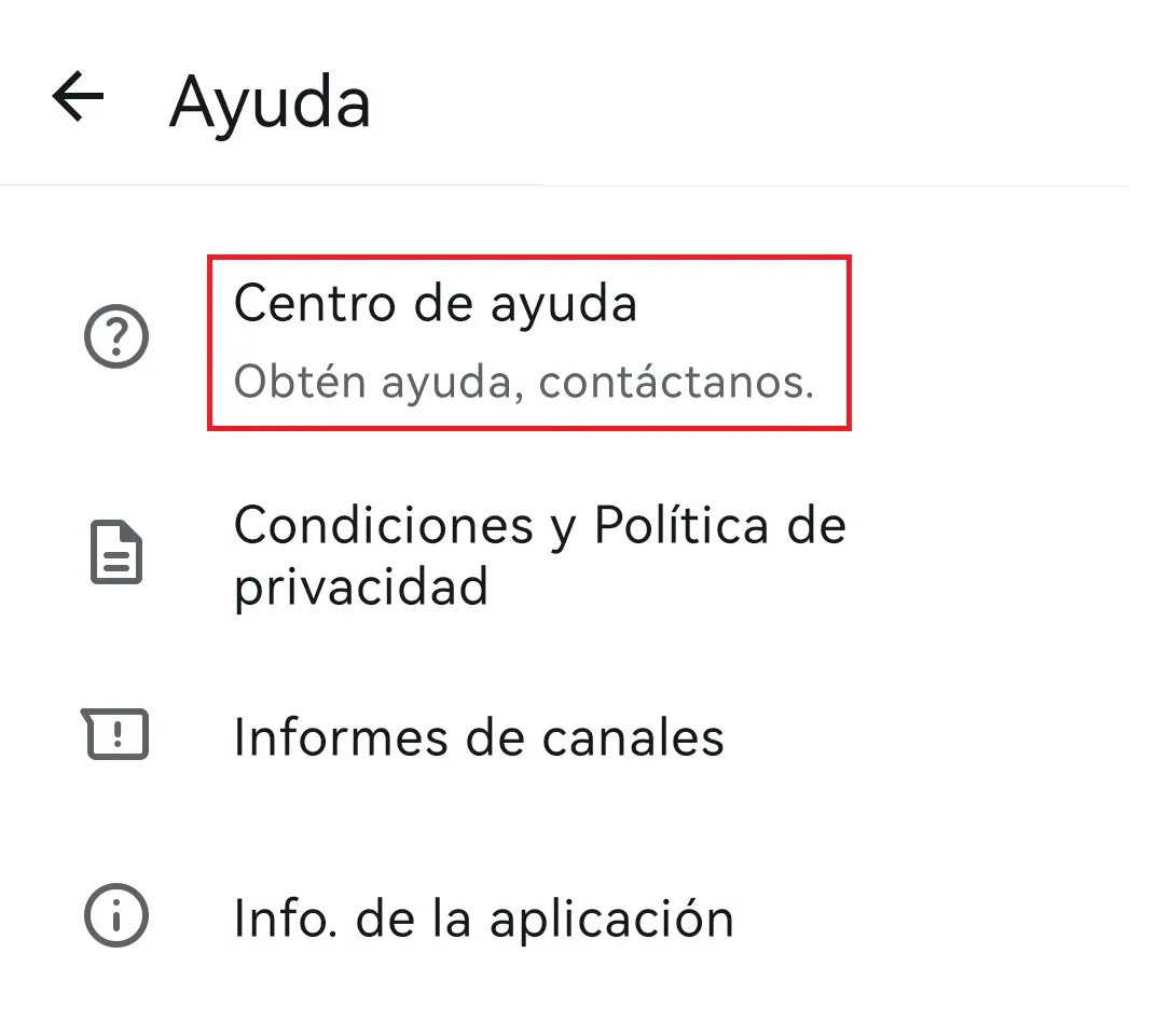 Centro de ayuda de WhatsApp Imagen: Centro de ayuda de WhatsApp