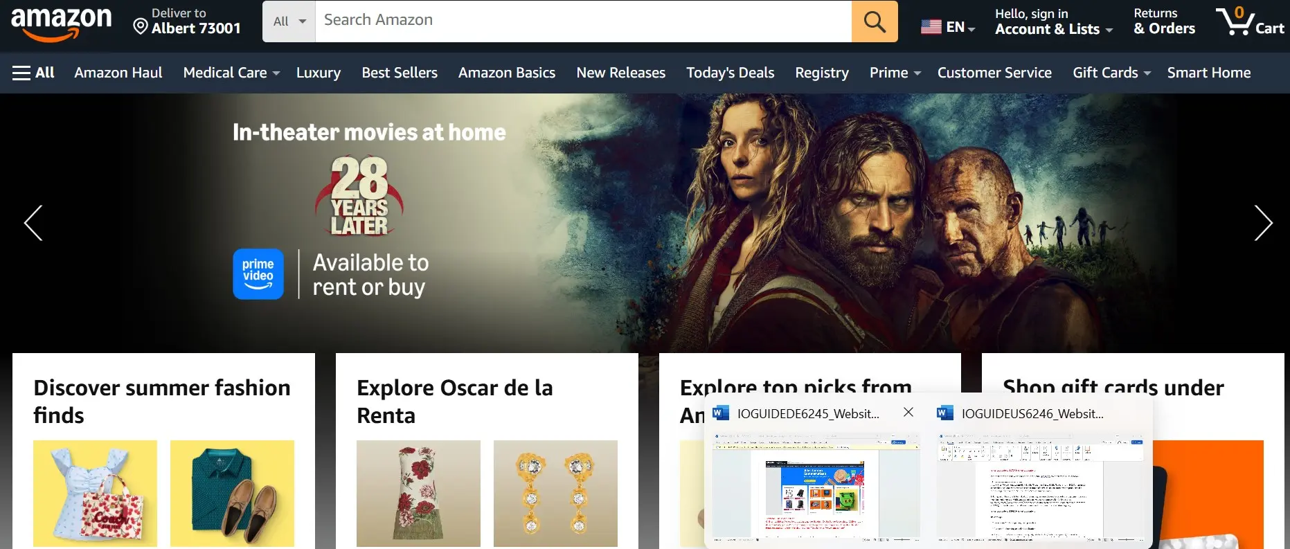 Ejemplo de una tienda online: Amazon Imagen: Ejemplo de una tienda online: Amazon