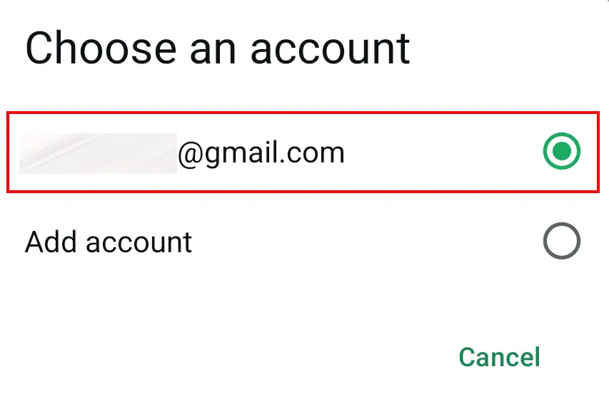 Dentro de los ajustes de “Cuenta de Google” puedes elegir tu cuenta de Google Imagen: Dentro de los ajustes de “Cuenta de Google” puedes elegir tu cuenta de Google