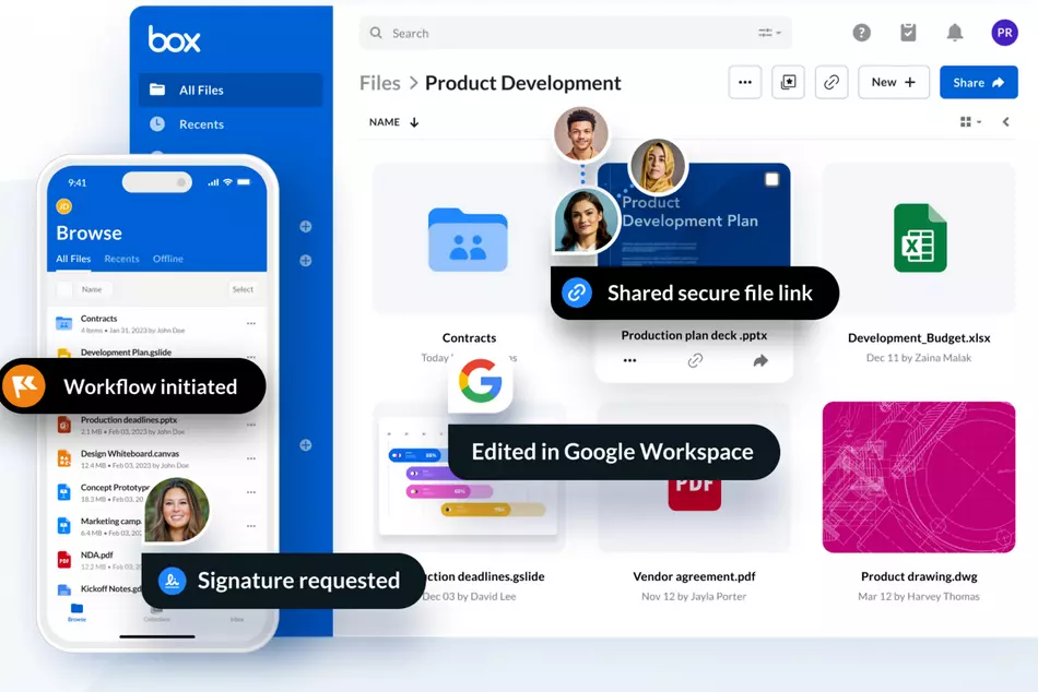 Imagen: Captura de pantalla de Box